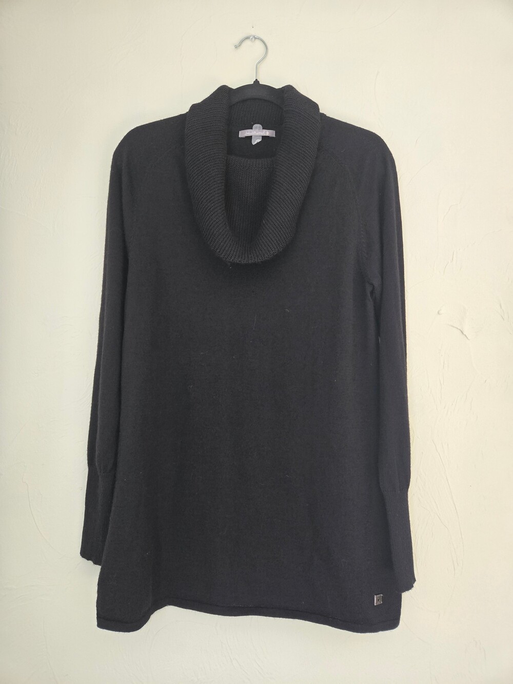 Smartwool Black Cowl Neck Sweater Long Sleeve Knit Top
